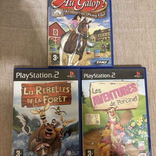 Disney and Kids PlayStation 2 PS2 PAL bundle used, action games