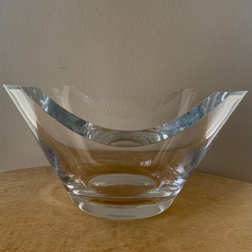 Bohemian Crystal Decorative Bowl used with small chips