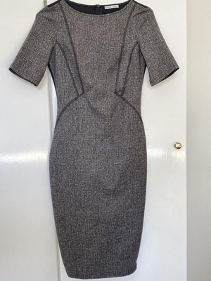 Zara pencil dress καινούργιο, γκρι, μέγεθος S