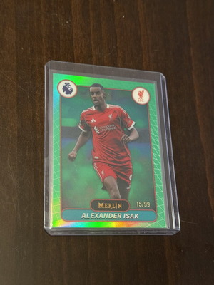 Topps Merlin Alexander Isak Liverpool FC Premier League Card like new
