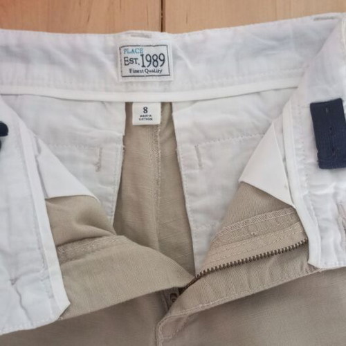 Children's Place beige pants size 8, like new, linen and cotton