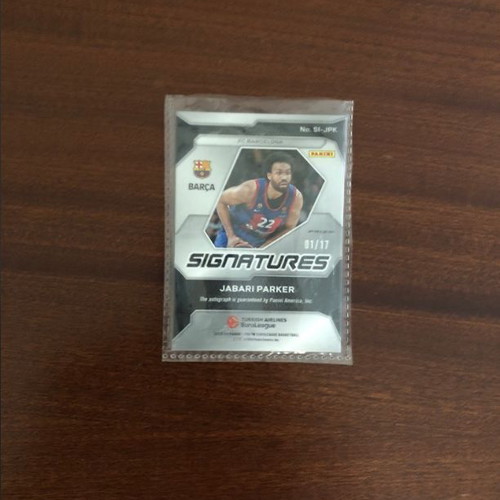 Jabari Parker Prizm Green Signatures Card new 1/17