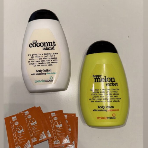 Body creams new, 2 x 200ml, coconut and melon scent