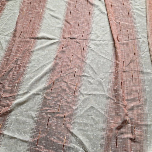 Curtain used with tape heading, height 2.35m and length 3.00m