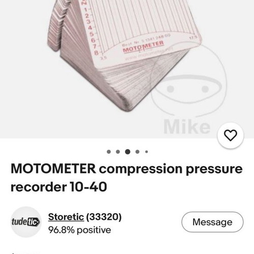 Motometer engine compression tester used