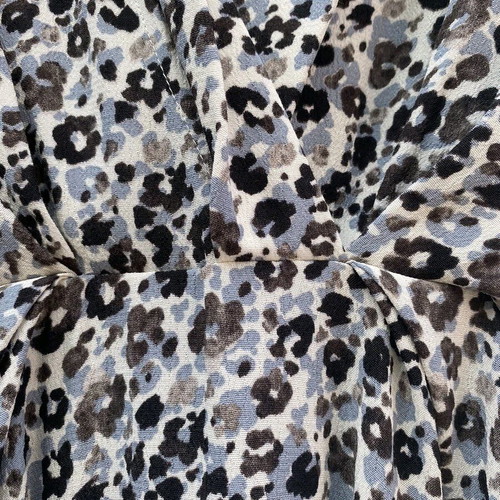 Zara floral mini dress with wrap neckline and pleats