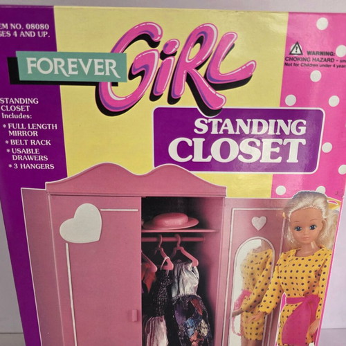Forever Girl Standing Closet doll clothes wardrobe