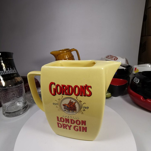Gordon’s Dry Gin vintage advertising jug used