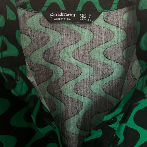 Stradivarius dress green like new
