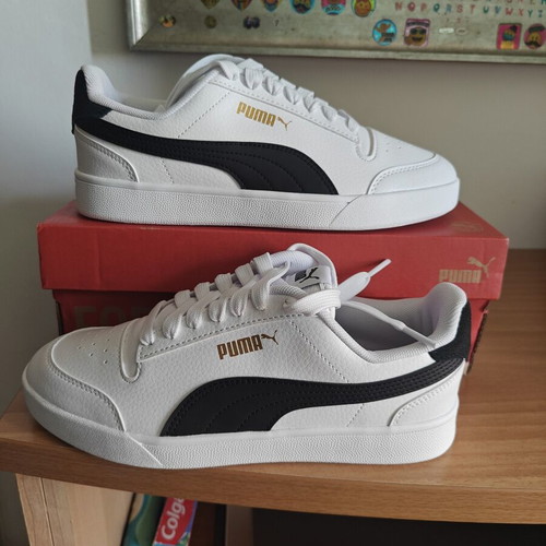 Puma Shuffle sneakers new, black and white, size 38