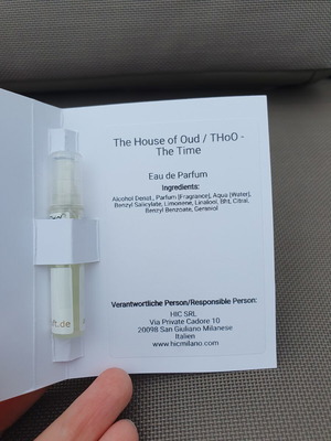 The House of Oud THoO The Time Eau de Parfum sample