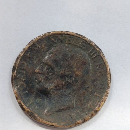 Vittorio Emanuele III coin 1921, used