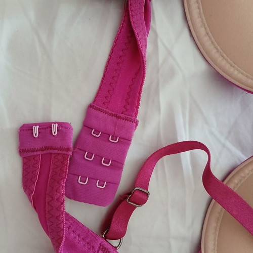 Med bra 75b used, push up and underwire, pink