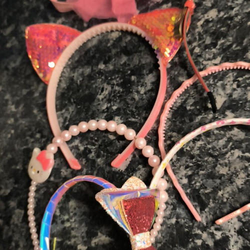 Children's headbands like new, pack of 10, pink