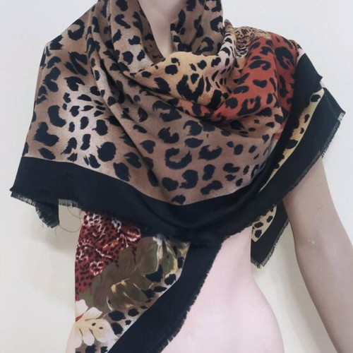 Leopard print pashmina new, scarf and pareo