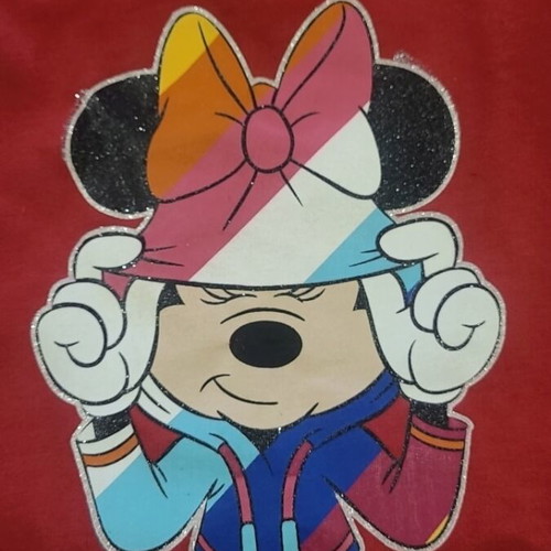 Dress with Minnie Mouse like new, red