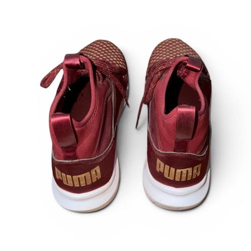 Puma sneakers like new, burgundy, size 39, sporty style