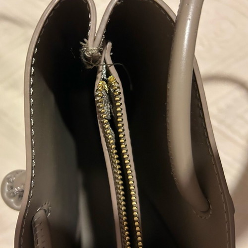 Zara shoulder bag gray used, fits A4 books