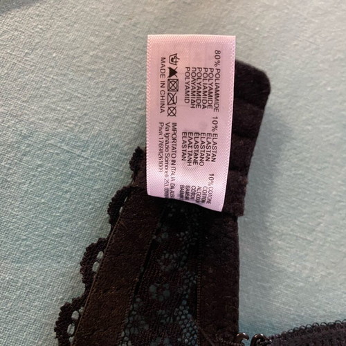 Black Ancona bra with lace like new