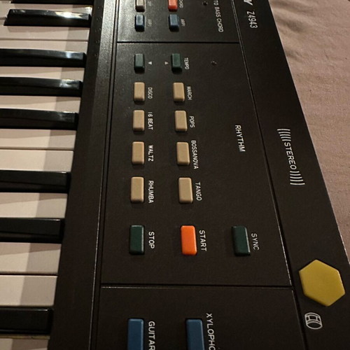 Silver Melody Z4943 collectible harmonium like new with box
