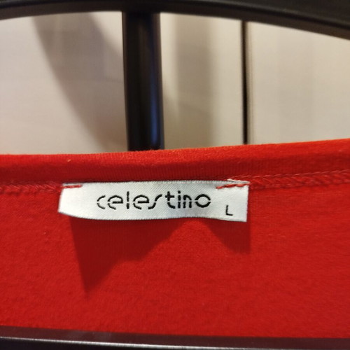 Celestino red T-shirt with cut-out details like new, XL