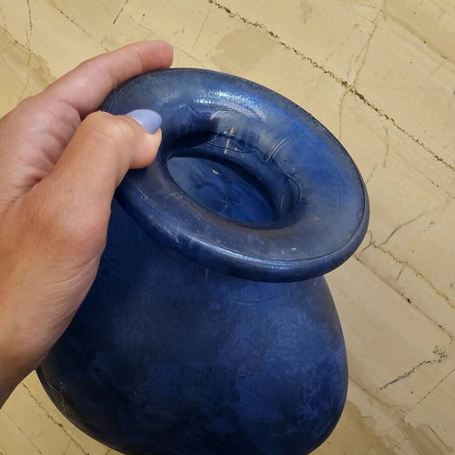 Vase like new, blue