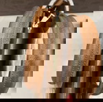  Bonendis handbag ecru τσάντα με χρυσή αλυσίδα αφόρετη ΠΡΟΣΦΟΡΑ