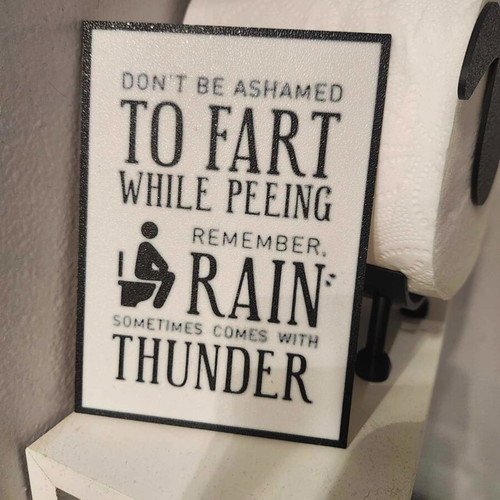 Bathroom sign like new, 20x14.5 cm
