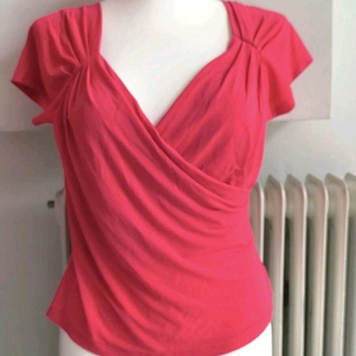Marella XL wrap coral blouse like new