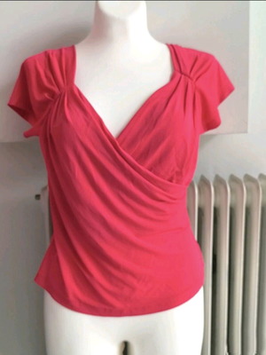 Marella XL wrap coral blouse like new