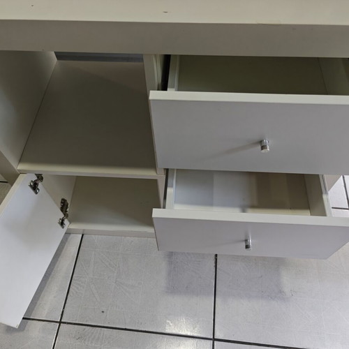 Ikea Kallax furniture used with cabinet and 2 drawers