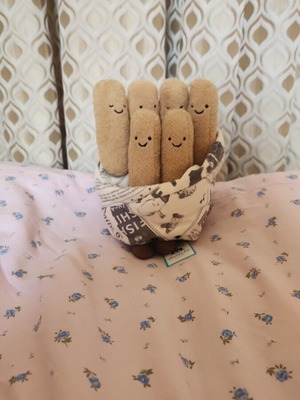 Jellycat Cosy Chips plush toy new with tags, rare retired