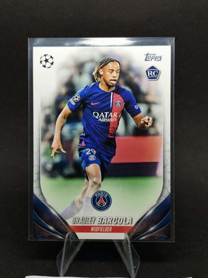 Συλλεκτική κάρτα Bradley Barcola RC Topps Chrome 2024 σαν καινούργιο