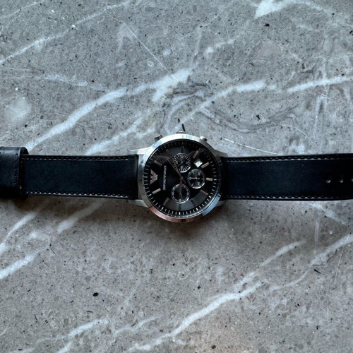 Emporio Armani men's watch AR2447 like new, black