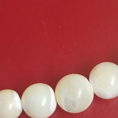 Selenite necklace, 42 cm