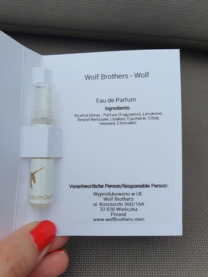 Wolf Brothers Wolf Eau de Parfum sample vial 2 ml