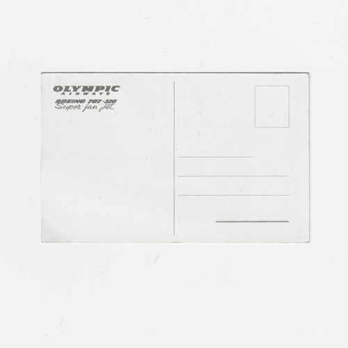 Olympic Airways Boeing 707-329 Super Fan Jet card used