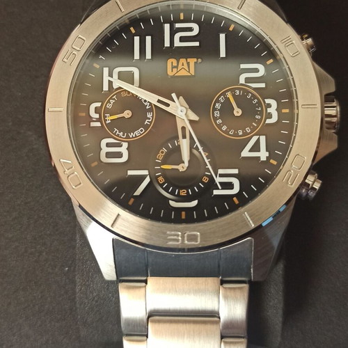 Caterpillar YT.149.11.112 wristwatch new, stainless steel, black dial