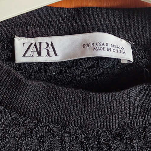 Zara blouse black size S like new