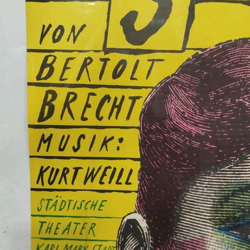 Collectible poster like new, The Threepenny Opera 58×81