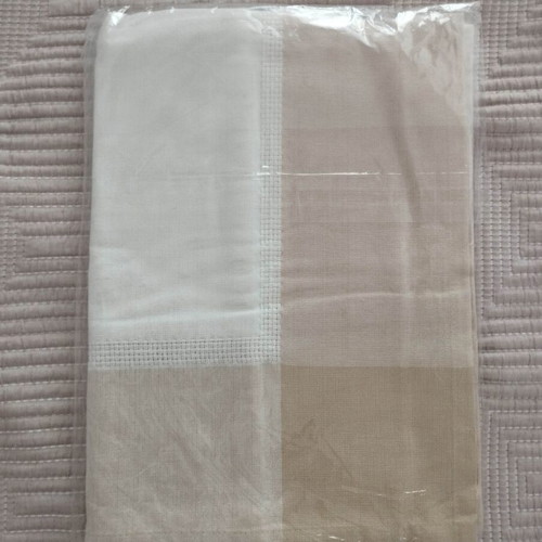 Home & Style tablecloth 90×90 cm, 100% cotton, beige