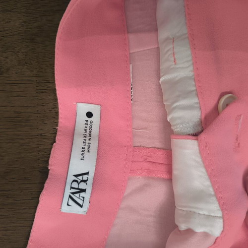 Zara fuchsia shorts XS new with zipper and button