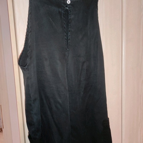 One-piece jumpsuit used, black with side pockets