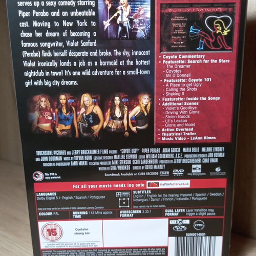 Coyote Ugly DVD like new with English subtitles