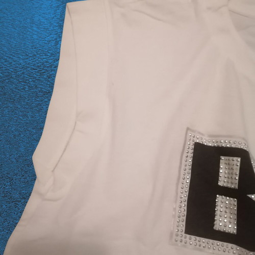BSB Jeans sleeveless top with strass logo