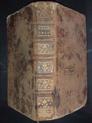 18th century book used, Greek roots, linguistics, etymology