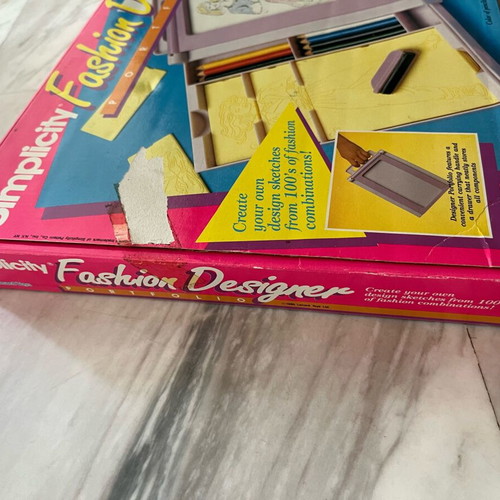 Simplicity Fashion Designer Portfolio vintage 90s full set with box used