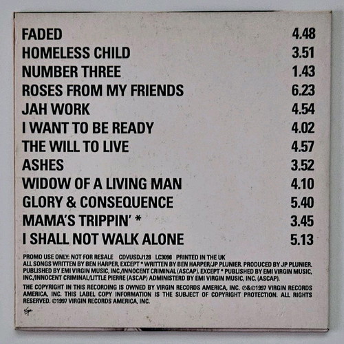 Ben Harper The Will To Live CD like new