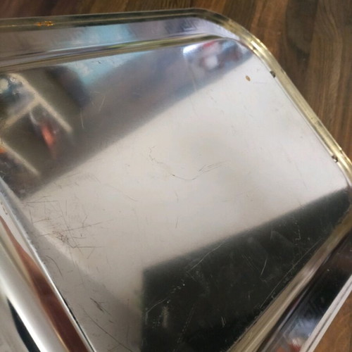 Metal serving tray