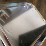 Metal serving tray
